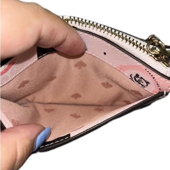 Pink Champagne Kate Spade Laurel Way Bitsy Card Holder - Picture 3 of 10